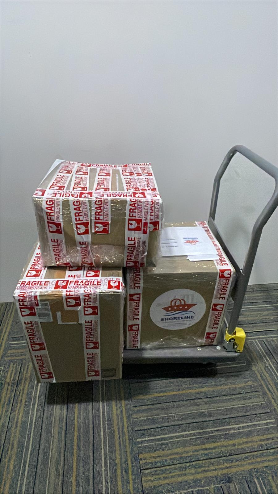 Packed vessel delivery